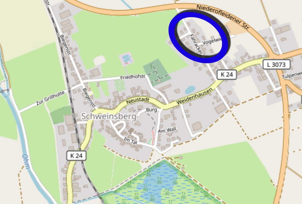 80. FNP-Änderung im Bereich des Bebauungsplans „Fahracker“