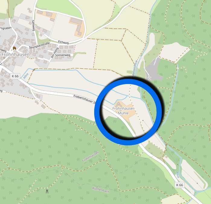 Änderung des Flächennutzungsplans im Bereich „Frohnhäuser Mühle“